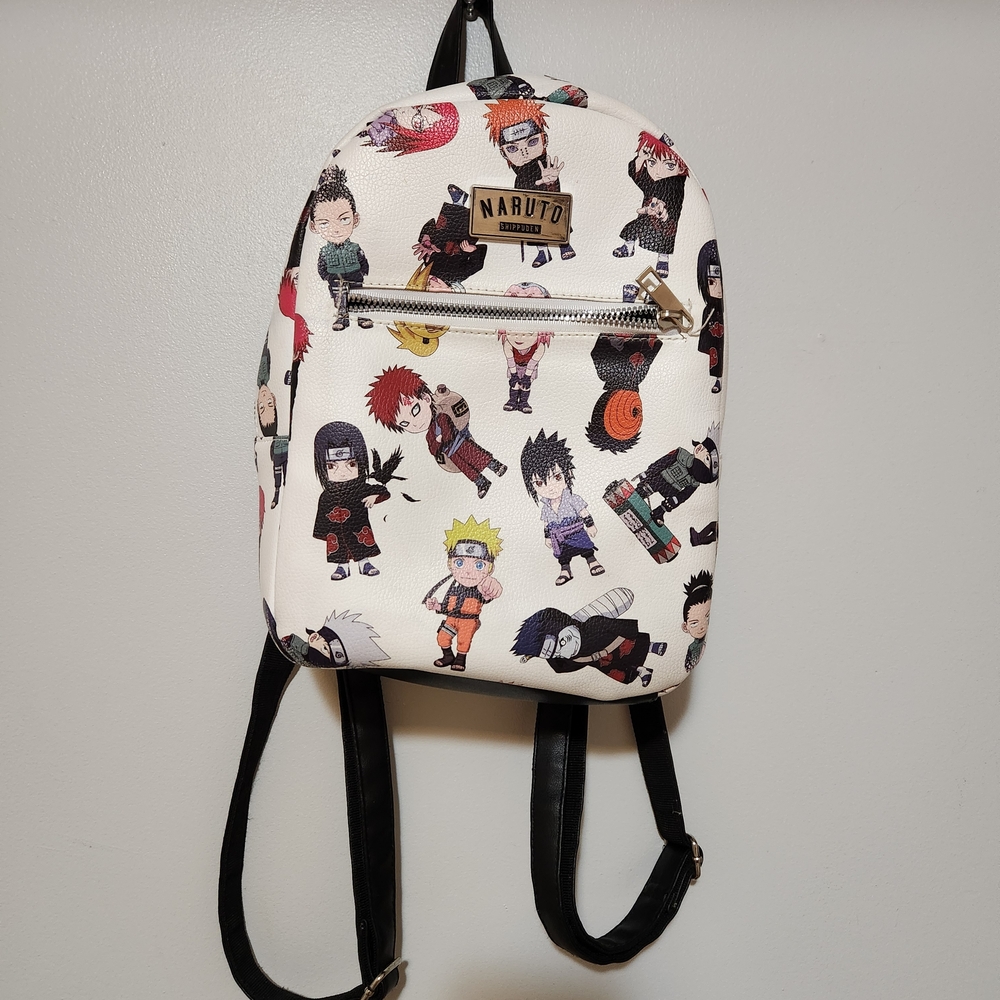 Naruto Character Backpack - White and Black